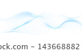 Abstract technology particle wave background. Modern design vector illustration. 143668882