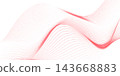 Abstract technology particle wave background. Modern design vector illustration. 143668883