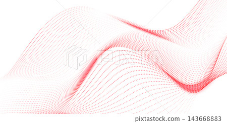 Abstract technology particle wave background. Modern design vector illustration. Abstract technology particle wave background. Modern design vector illustration. 143668883