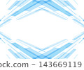 Simple design with a blue frame background featuring intersecting diagonal lines. 143669119