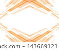 Simple design with an orange frame background featuring intersecting diagonal lines. 143669121