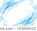 Blue frame background with intersecting diagonal lines 143669122
