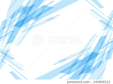 Blue frame background with intersecting diagonal lines Blue frame background with intersecting diagonal lines 143669122