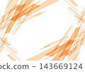 Orange frame background with intersecting diagonal lines 143669124