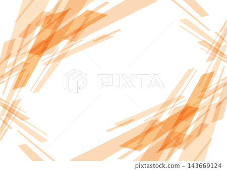 Orange frame background with intersecting diagonal lines 143669124