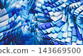 Abstract 3d dynamic blue ribbon wave background. technology and  corporate branding concepts. 143669500