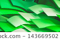 Abstract 3d dynamic green ribbon wave background. eco-friendly and nature-inspired branding concepts. 143669502