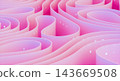 Abstract business technology background with futuristic flowing curved lines background. 3d rendering 143669508
