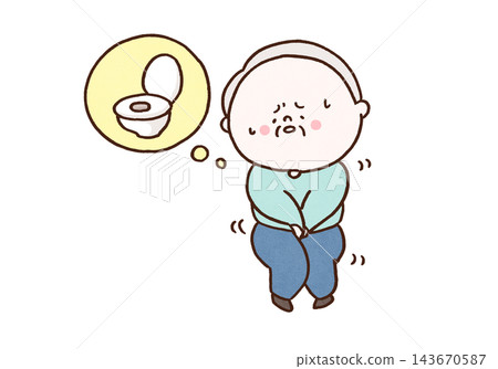 Senior men who feel the urge to urinate and hesitate to go to the toilet (frequent urination/urinary dysfunction) Senior men who feel the urge to urinate and hesitate to go to the toilet (frequent urination/urinary dysfunction) 143670587
