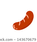 A simple illustration of spicy chorizo and red sausage. 143670679