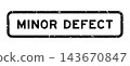 Grunge black minor defect word square rubber seal stamp on white background 143670847