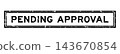 Grunge black pending approval word rsquare ubber seal stamp on white background 143670854