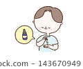 A man using a dropper to dispense serum into his palm and apply it to his skin (men's skincare). 143670949