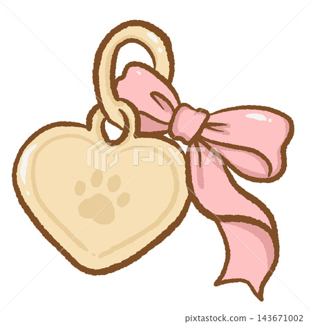 Cute Golden Heart Shaped Dog Paw Print Charm with a Soft Pink Satin Bow and Gold Ring Adorable Kawaii Pet Accessory Illustration for Puppy Lovers and Girly Scrapbooking Designs Cute Golden Heart Shaped Dog Paw Print Charm with a Soft Pink Satin Bow and Gold Ring Adorable Kawaii Pet Accessory Illustration for Puppy Lovers and Girly Scrapbooking Designs 143671002
