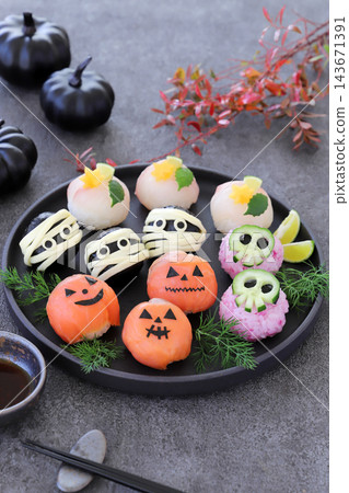 Halloween: Fun Temari Sushi Halloween: Fun Temari Sushi 143671391