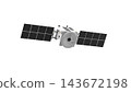 3d icon of an artificial satellite over a white background 143672198