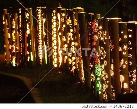 Bamboo lanterns Bamboo lanterns 143672212