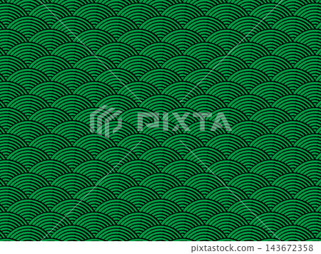 Green and black wave pattern Green and black wave pattern 143672358