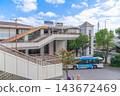 Exterior view of Makuhari-Hongo Station and Keisei Makuhari-Hongo Station, pedestrian deck and Keisei bus [Makuhari-Hongo, Hanamigawa Ward, Chiba City, Chiba Prefecture] 143672469