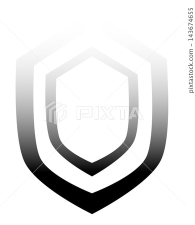 Black and white security shield symbol protection badge element sticker print visual graphic clipart artwork design icon illustration Black and white security shield symbol protection badge element sticker print visual graphic clipart artwork design icon illustration 143674655