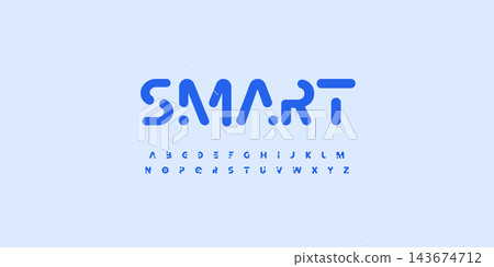 Rounded Futuristic Font AI Logo Cutout Alphabet Bold Letter Set Wide Typography, Dotted Typographic Design for Digital Title Text, Smart Technology, Future Tech Headline. Vector Typeface Rounded Futuristic Font AI Logo Cutout Alphabet Bold Letter Set Wide Typography, Dotted Typographic Design for Digital Title Text, Smart Technology, Future Tech Headline. Vector Typeface 143674712