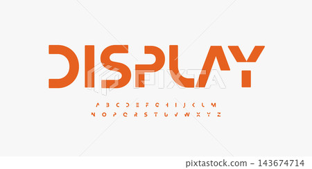 Geometric alphabet letter font. Modern logo typography. Minimal futuristic vector typographic design. Cropped type for abstract logo, HUD headline, title, monogram, lettering, branding, apparel. Geometric alphabet letter font. Modern logo typography. Minimal futuristic vector typographic design. Cropped type for abstract logo, HUD headline, title, monogram, lettering, branding, apparel. 143674714