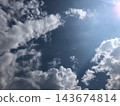 陽光照射的雲 143674814