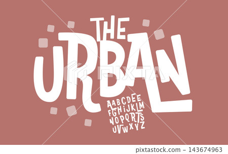 Fun Kid Font Logo Alphabet Cartoon Letter Set Modern Typography, Comic Typographic Design for Adventure Explore Headline, Urban Street Lettering Logotype, Youth Tee Fonts. Vector Typeface 143674963