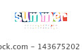 Summer Font Festival Logo Carnival Alphabet Groovy Letter Set Modern Typography, Creative Typographic Design for Food Music Fest Title, Funny Typo Poster Headline, Kids Logotype. Vector Typeface 143675202