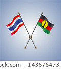 Thailand and New Caledonia flag relations 143676473