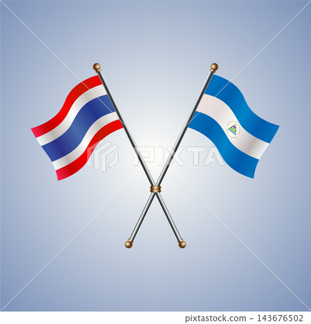 Thailand and Nicaragua flag relations 143676502