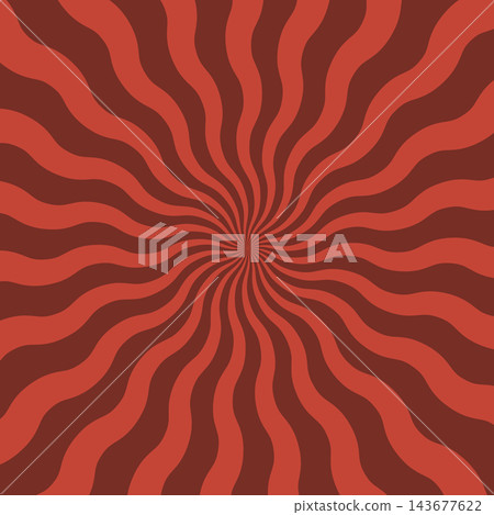 retro red and brown wavy radial swirl vector background retro red and brown wavy radial swirl vector background 143677622
