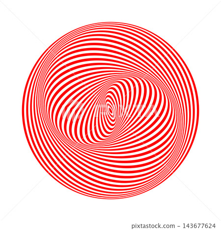 optical illusion red distorted lines circle vector optical illusion red distorted lines circle vector 143677624