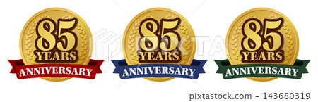 85週年紀念章標誌套裝:高品質紀念徽章材料。 85週年紀念章標誌套裝:高品質紀念徽章材料。 143680319