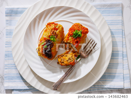 Golabki authentic Polish cabbage rolls with meat Golabki authentic Polish cabbage rolls with meat 143682463