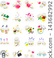 This illustration set features adorable, fluffy sheep that will add a fun touch to your designs. 143682992