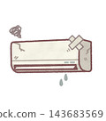 Broken air conditioner 143683569