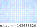 Colorful square bathroom tiles with ceramic texture form, seamless mosaic pattern 143683820