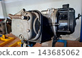 Automotive Scooter Engine Block Close Up 143685062