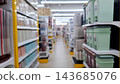 Blurred Aisle in Supermarket or Department Store 143685076