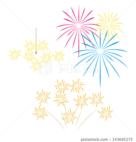 Fireworks icon illustration Fireworks icon illustration 143685275