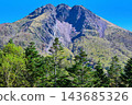 On a sunny day, Mount Nikko-Shirane under a blue sky, at the top of the ropeway. 143685326
