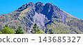 On a sunny day, Mount Nikko-Shirane under a blue sky, at the top of the ropeway. 143685327