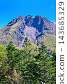 On a sunny day, Mount Nikko-Shirane under a blue sky, at the top of the ropeway. 143685329