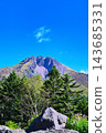 On a sunny day, Mount Nikko-Shirane under a blue sky, at the top of the ropeway. 143685331