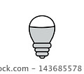 Simple light bulb icon 143685578