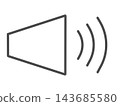 Simple volume icon 143685580