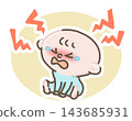 Illustration of a crying baby 143685931