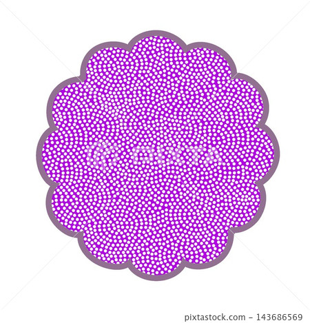 Flower-shaped background illustration Flower-shaped background illustration 143686569
