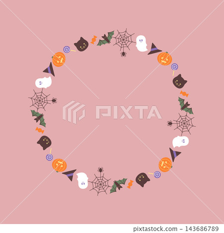Halloween frame, decorative frame Halloween frame, decorative frame 143686789